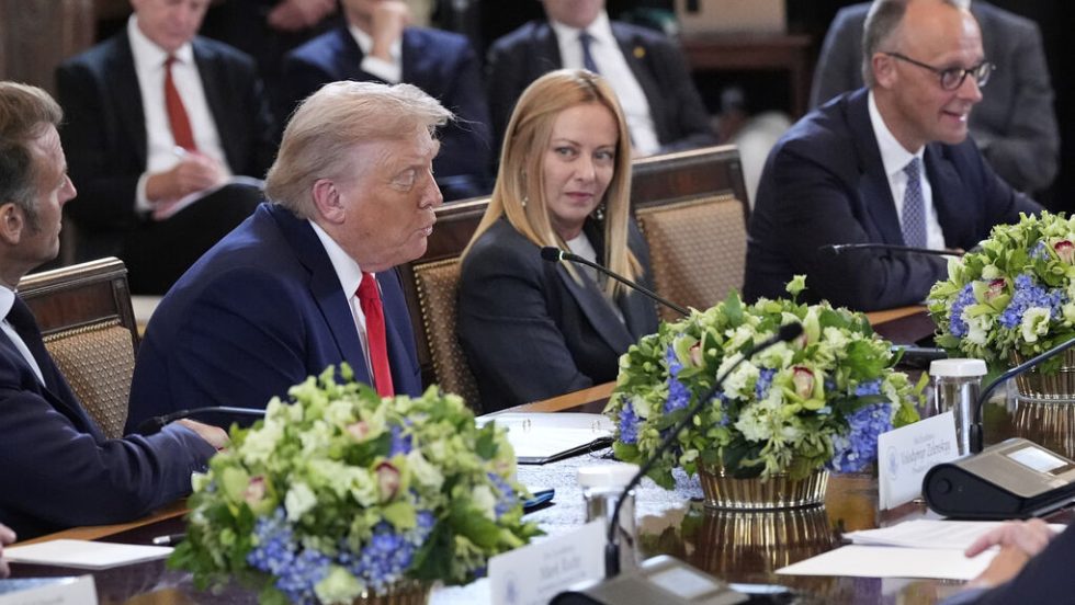 meloni - trump - merz